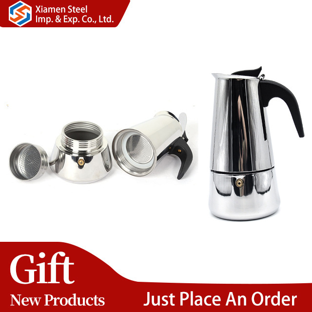 2 4 6 Cup Portable Stainless Steel Coffee Maker Tools Espresso Mocha or  Bialetti Moka Pot