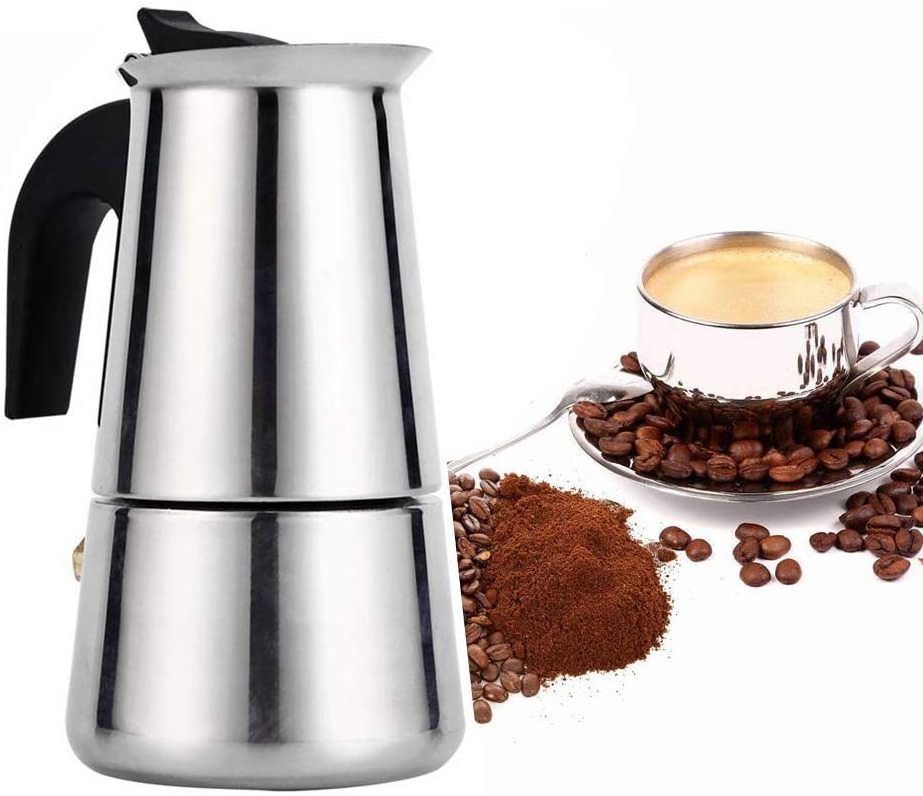 2 4 6 Cup Portable Stainless Steel Coffee Maker Tools Espresso Mocha or  Bialetti Moka Pot