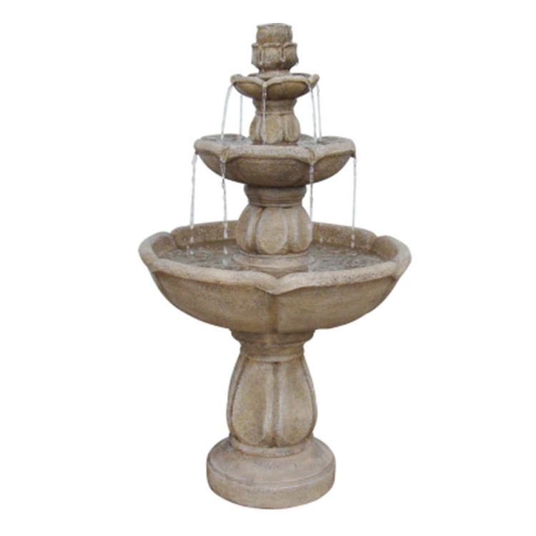 High quality & best selling resin pineapple garden water large outdoor marble water fountain