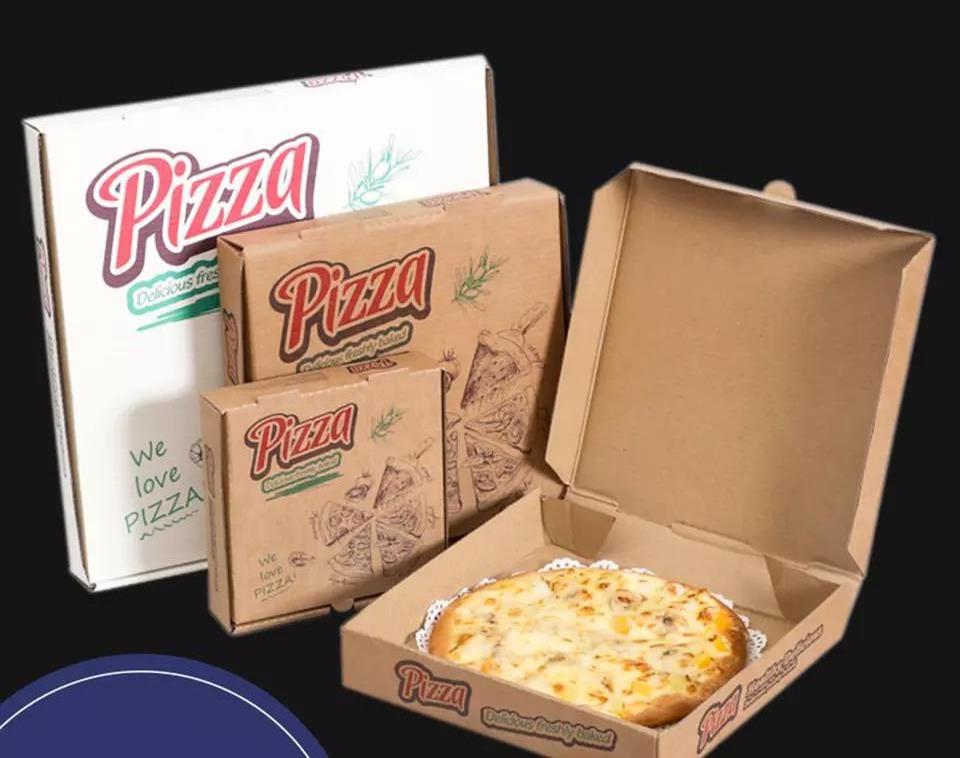 Custom Design Pizza Box Reusable Pizza Packing 16in Box Corrugated Paper Pizza Packing Box Design