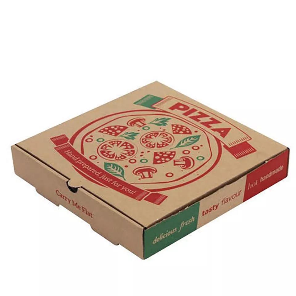 Custom Design Pizza Box Reusable Pizza Packing 16in Box Corrugated Paper Pizza Packing Box Design