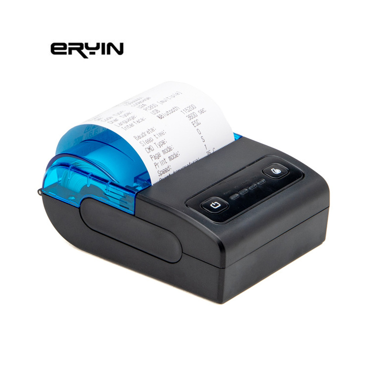 Eryin 2 inch 58mm Mini Android Pos Printer Portable Printer BT Thermal Line Receipt Printer