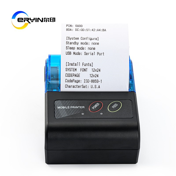 Portable Receipt USB Device Pos Paper Mini Thermal Printer  For Android IOS And Windows 58mm Thermal Printer