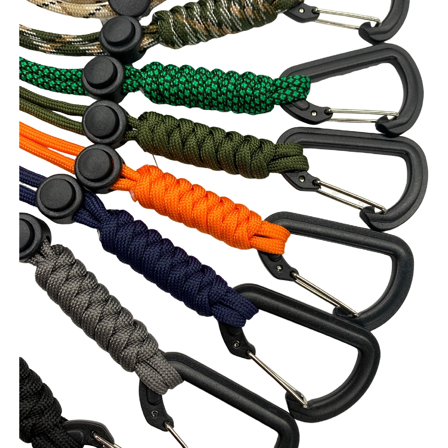 Paracord Lanyard Wrist Strap With Carabiner For Flashlight Cellphone Keys Prevent Lost Sling