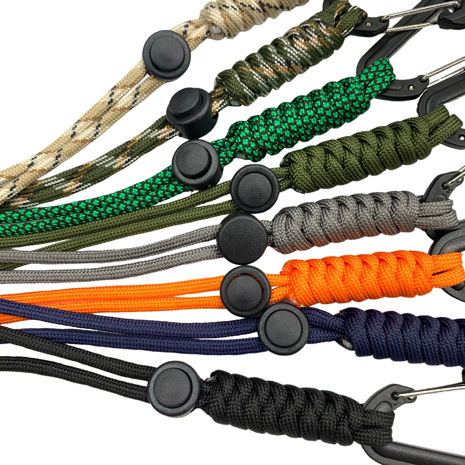 Paracord Lanyard Wrist Strap With Carabiner For Flashlight Cellphone Keys Prevent Lost Sling