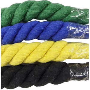 20MM Twisted Colored Macrame Cotton Cord Packing Rope For Hand Craft