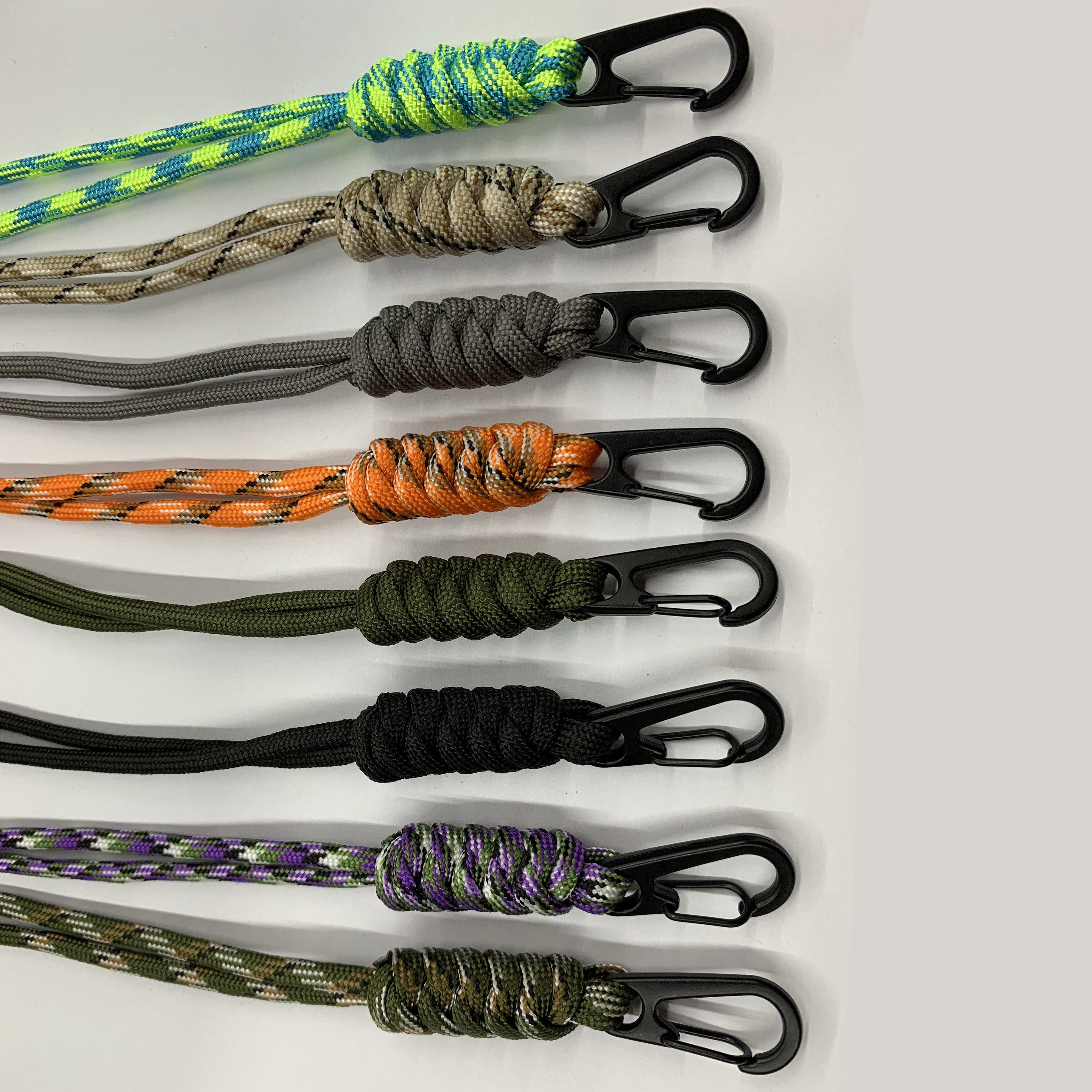 round woven braided nylon wrist strap lanyard for water bottle mini fan speaker Cell Phone camera