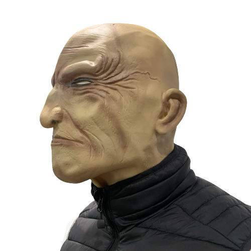 Halloween dark skin mask old man Custom decorative Party supplies face mask silicone Human skin Mask