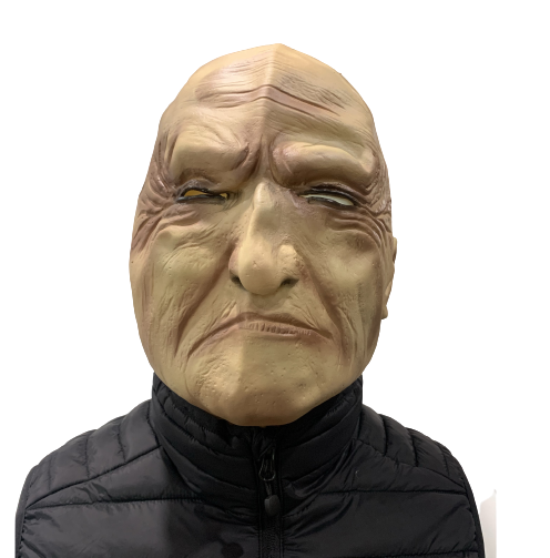 Halloween dark skin mask old man Custom decorative Party supplies face mask silicone Human skin Mask