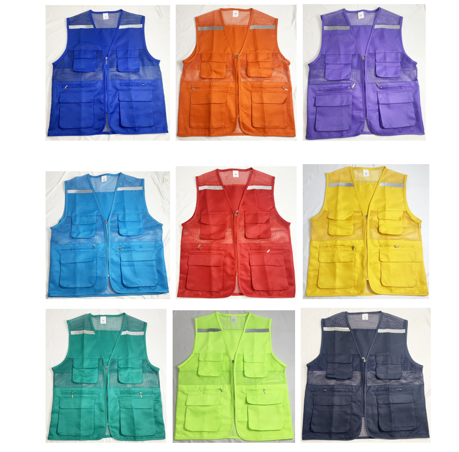 Work Clothes Clean Working Garment Volunteer Vest Mesh Vest Reflective Mesh Jackets Volunteer Jackets