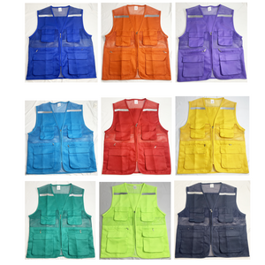 Work Clothes Clean Working Garment Volunteer Vest Mesh Vest Reflective Mesh Jackets Volunteer Jackets