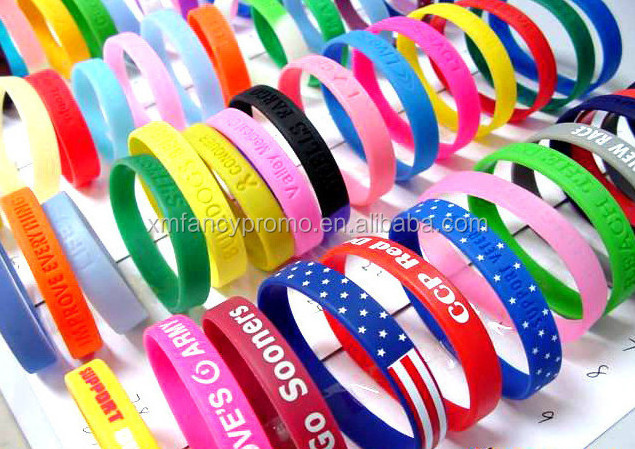 Bulk Cheap Silicone Wristband Custom Logo Fres Silicone Bracelet For Promotion Gift