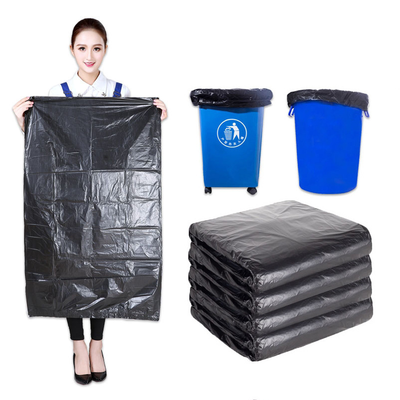 Strong tall kitchen trash bags black plastic bag large hotel property sanitation kitchen household garbage bag