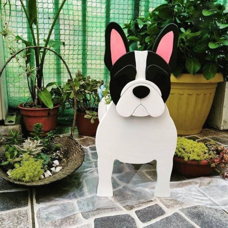 50 Styles Western Highland White Cute Plant Container Pvc Flower Pots Animal Planter Dog-planter For Office Home Decor Gift