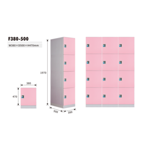 pink wardrobe bluetooth parcel coin operated lockers school supermarket for keys ABS lockers plastic locker lock smart