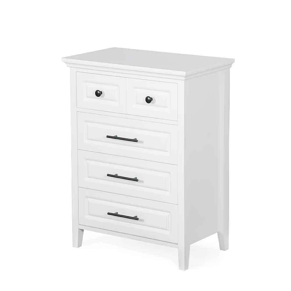 Best Selling White Bedroom MDF 5 Chest Of Drawer Wooden Locker Living Room Drawer Dresser Wood Storage Cabinet With Drawers