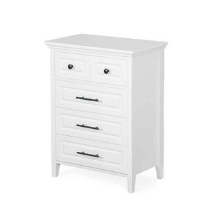 Best Selling White Bedroom MDF 5 Chest Of Drawer Wooden Locker Living Room Drawer Dresser Wood Storage Cabinet With Drawers