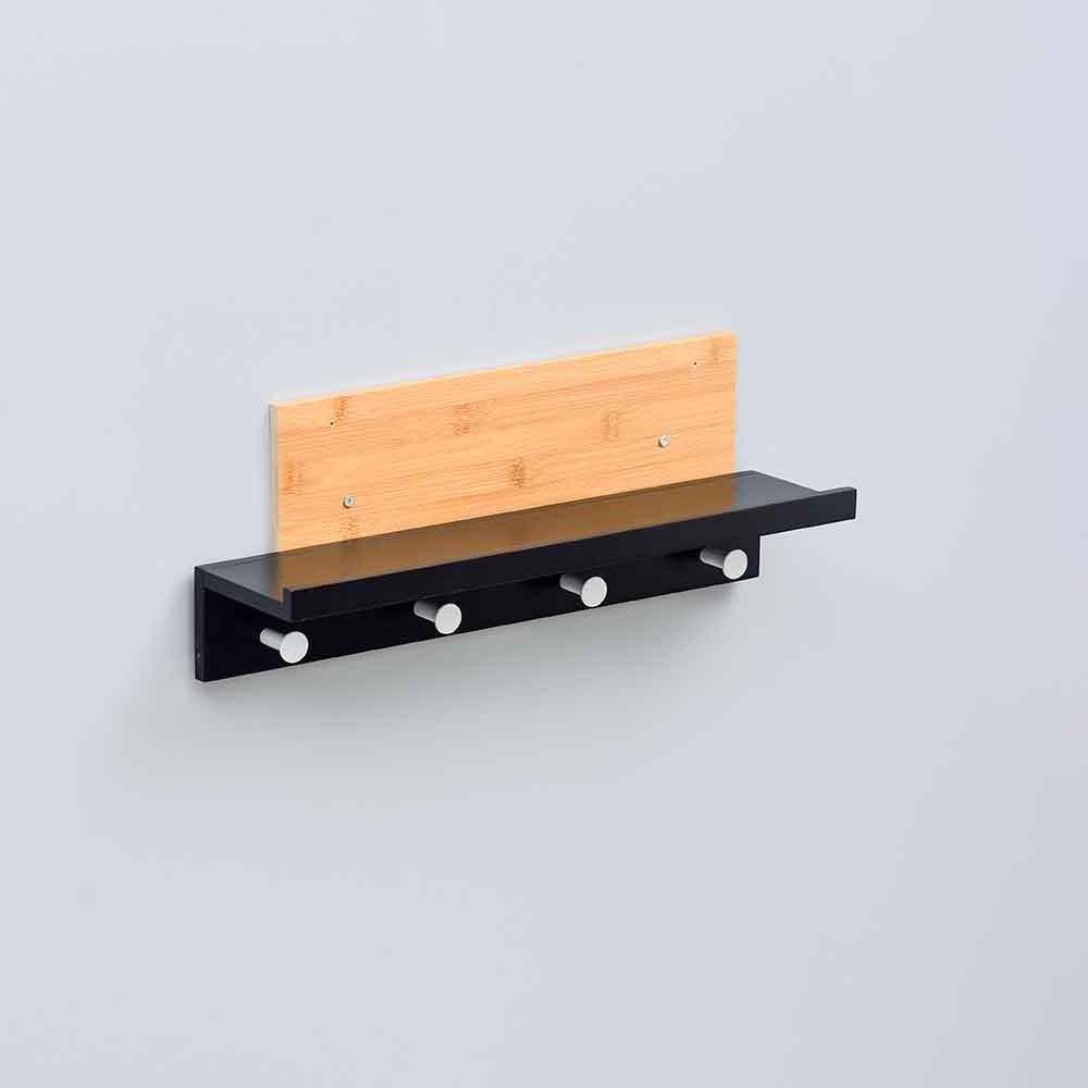 Rustic Wooden Wall Shelf With Cloth Hook Decor Entryway Organizer Coat Hooks Key Rack Wall Hanger Holder for Decorative Wall