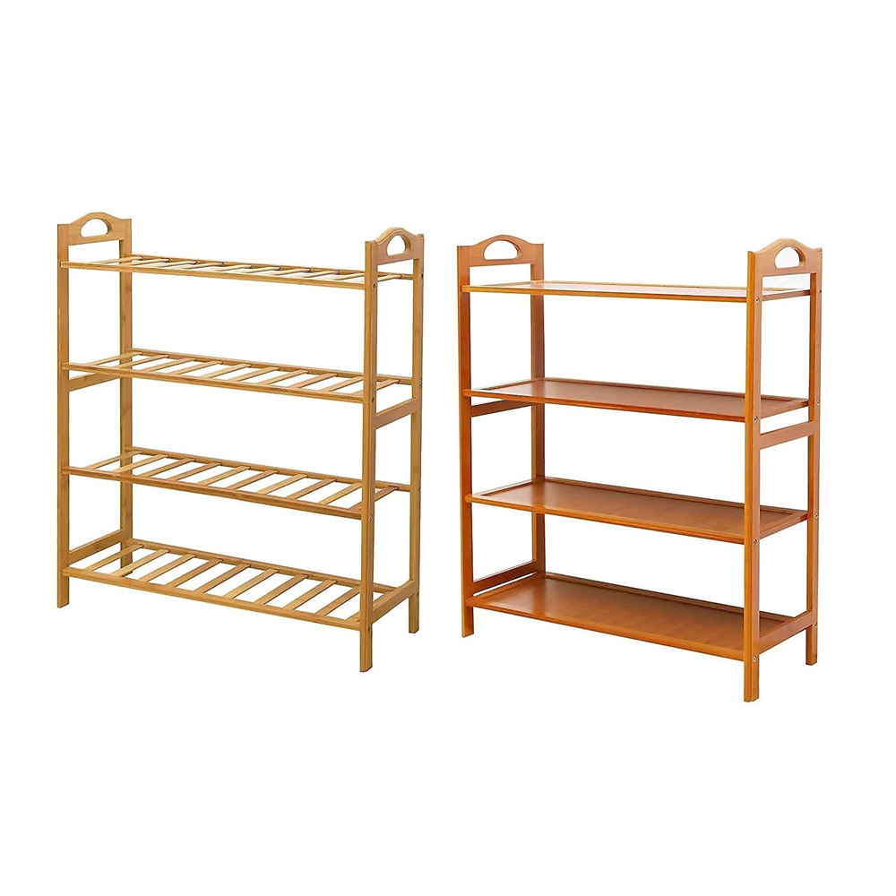 Household Simple Shoe Storage Rack Bamboo Rack Household Shoe Cabinet Free Standing Bamboo Shoe Shelf Rack