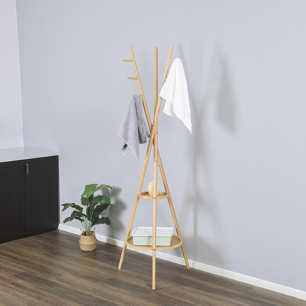 Bamboo Coat Rack Bedroom Free Standing Shelves Bamboo Coat Rack Shelf