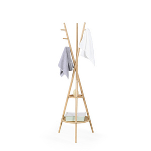 Bamboo Coat Rack Bedroom Free Standing Shelves Bamboo Coat Rack Shelf