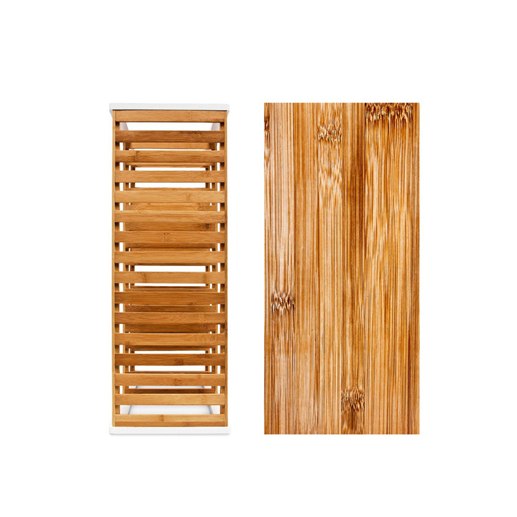 3 Tier Pine Wooden Natural Bamboo And MDF Shoe Rack Storage Organizer Shelf For Entryways Living Room Home Decoration