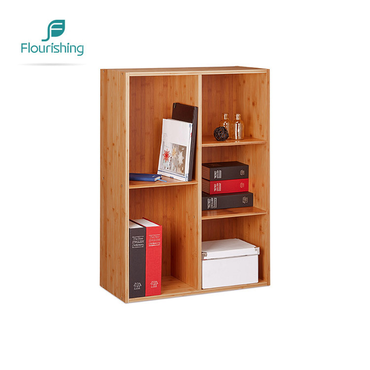 Custom Made Classroom Detachable Solid Wooden Bookcase Bookshelf