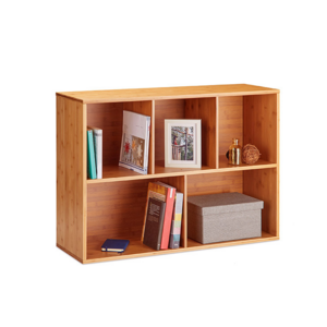 Custom Made Classroom Detachable Solid Wooden Bookcase Bookshelf