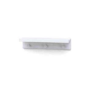 Wall Mounted Shelf White Display Rack Key Hooks Wood Wall Shelf With Hooks For Living Room Bedroom Coat Hooks Floating Shelves