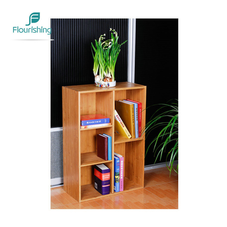 Custom Made Classroom Detachable Solid Wooden Bookcase Bookshelf