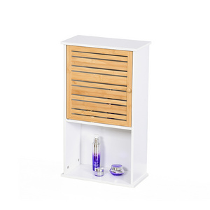 MDF Furniture Storage Cabinet with Wood Doors Living room Bathroom Cabinet Corner Bedside Storage Cabinet