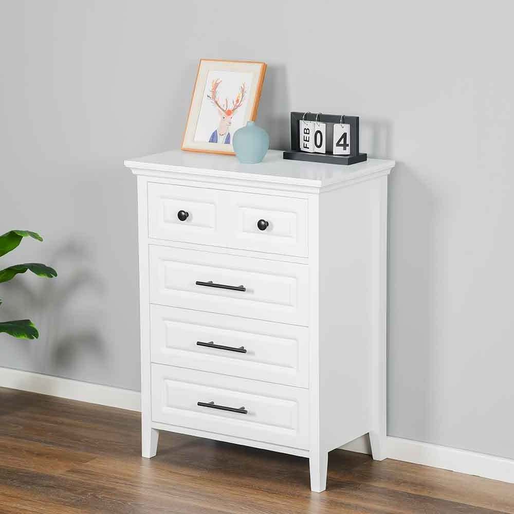 Best Selling White Bedroom MDF 5 Chest Of Drawer Wooden Locker Living Room Drawer Dresser Wood Storage Cabinet With Drawers