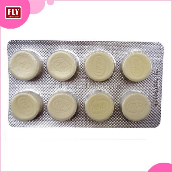 Wholesale Dry Milk Candy Tablet , Compressed Milk Tablet Candy