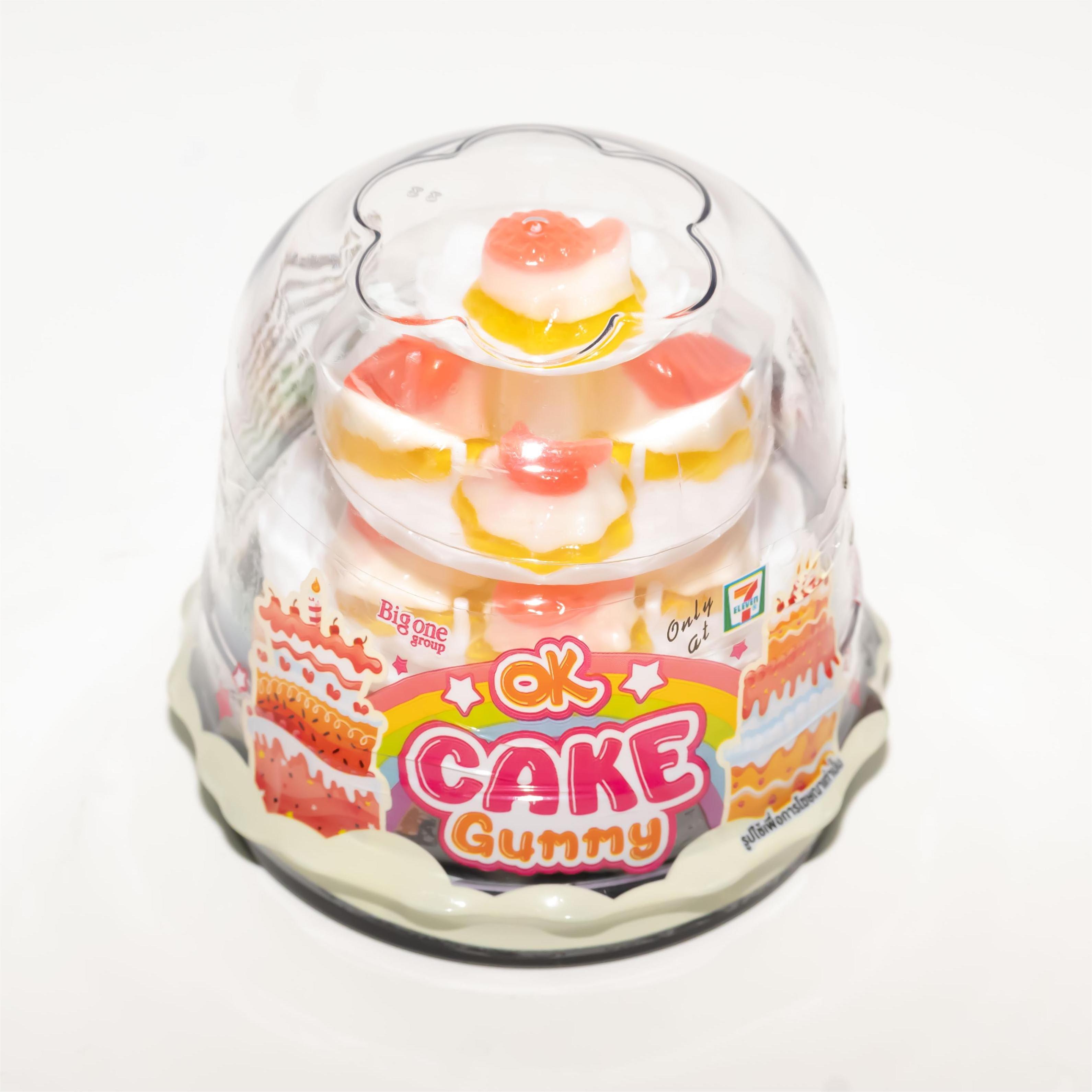 Wholesale 4D HALAL Party Dessert Birthday Cake Shaped Soft Gummy Candy