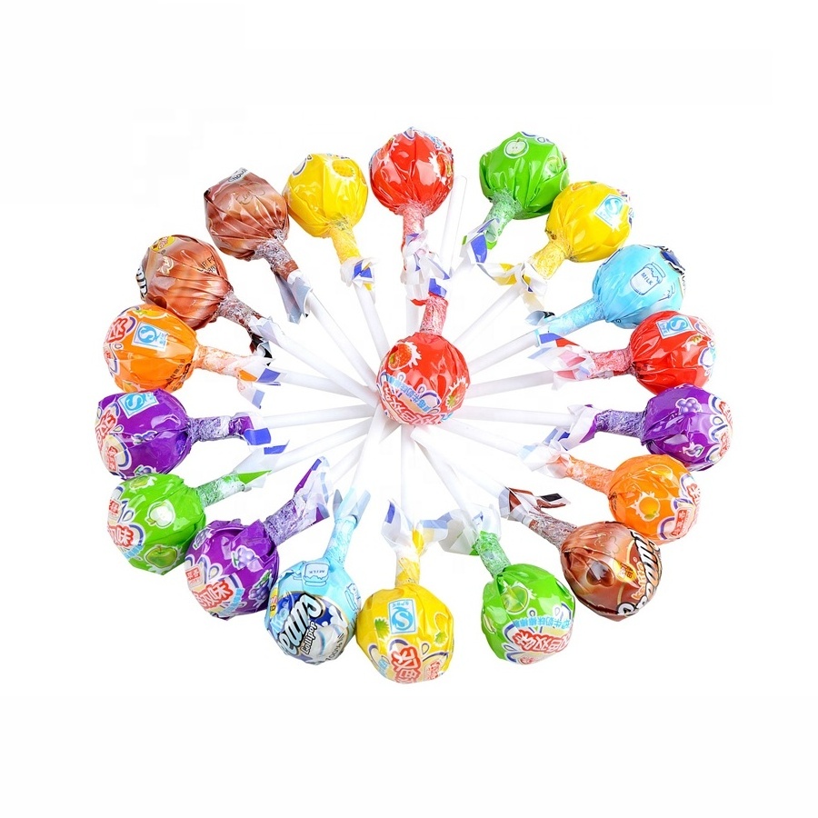 wholesale bulk halal Fruit flavor big boom lollipop hard candy