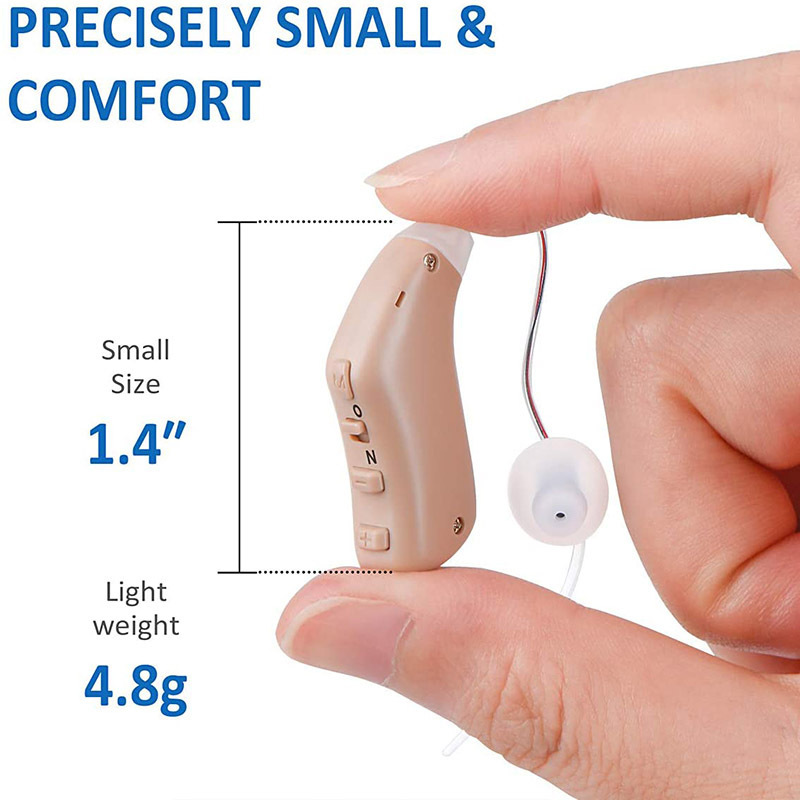 Multi-Channels Digital Rechargeable BTE Hearing Aid Invisible Receiver in Canal RIC Hearing Aids With Open Fit