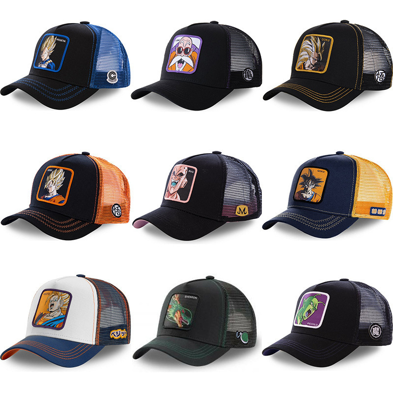 2023 Popular Cartoon Baseball Hat, Anime Net Hat Wholesale cap hat casquette hip hop sports baseball cap