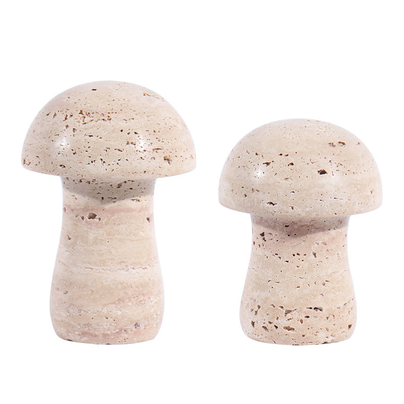 Faith Stone Offers Best Price Luxury Marble Travertine Mushrooms for Home Decoration