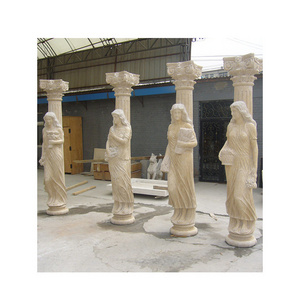 High end stone outdoor decorative pillar gate pillar design stone granite gate pillars