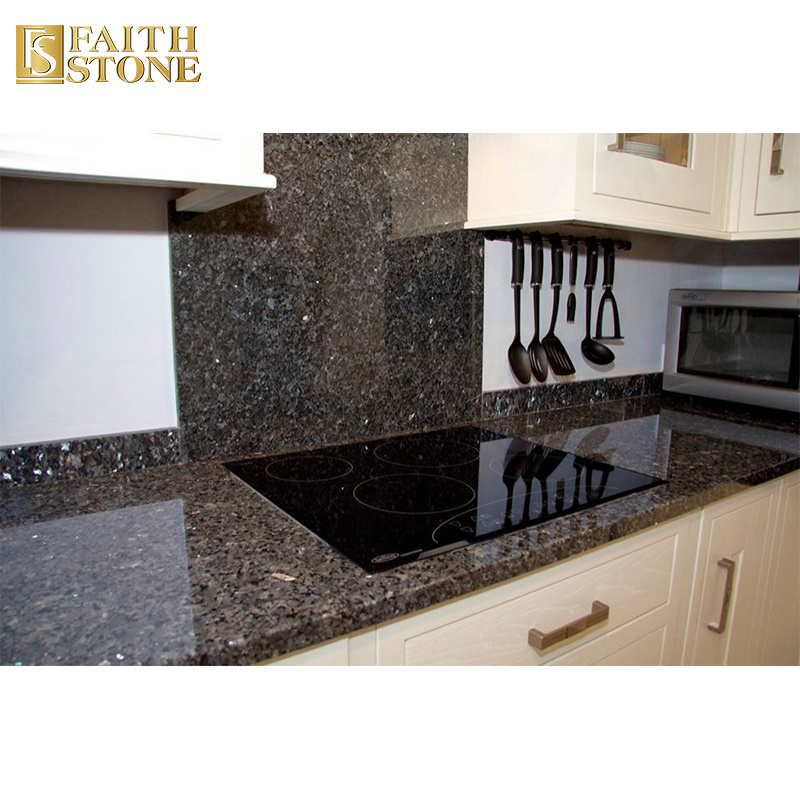 Faith Stone Customized Beauty Stone Top Luxury Azul Blue Bahia Granite,Granite Kitchen Countertop