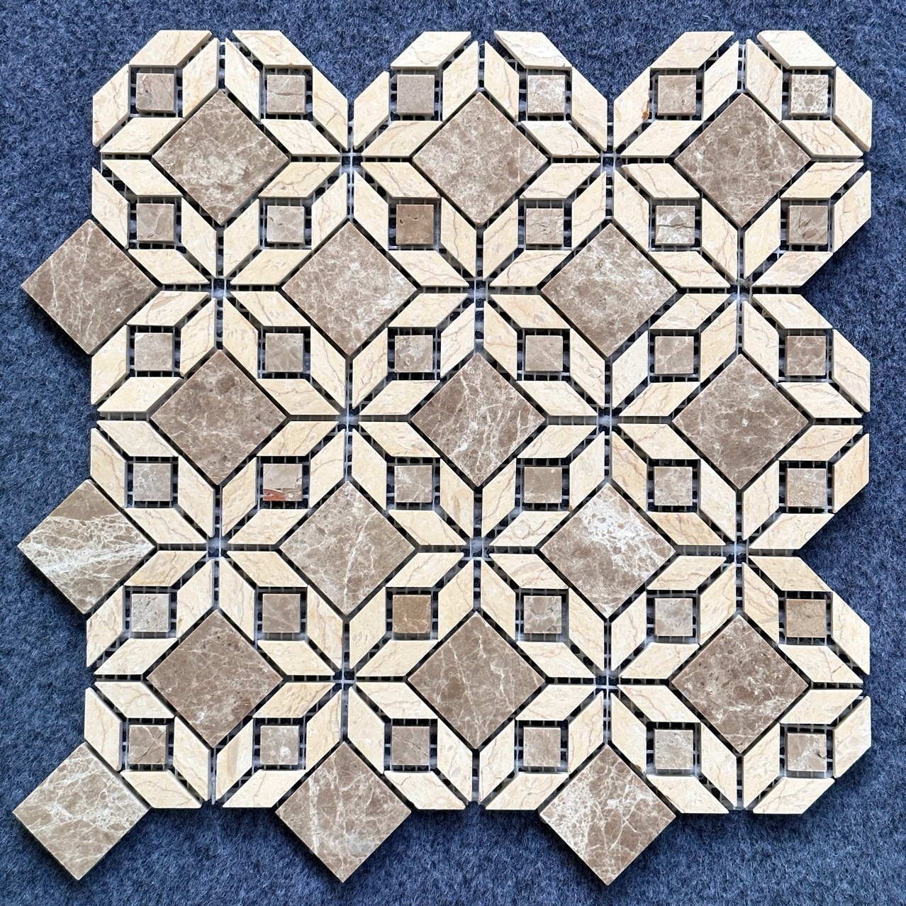 Faith Stone Best Price Luxury Background Waterjet Pattern Villa Home Decorative Wall Floor Mosaic Tiles