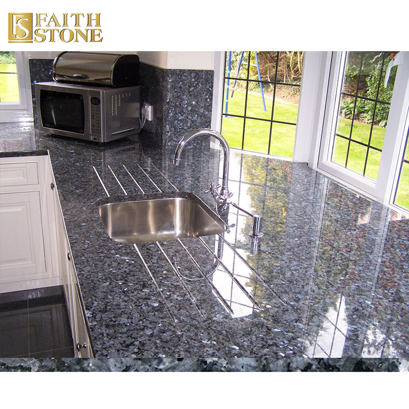 Faith Stone Customized Beauty Stone Top Luxury Azul Blue Bahia Granite,Granite Kitchen Countertop