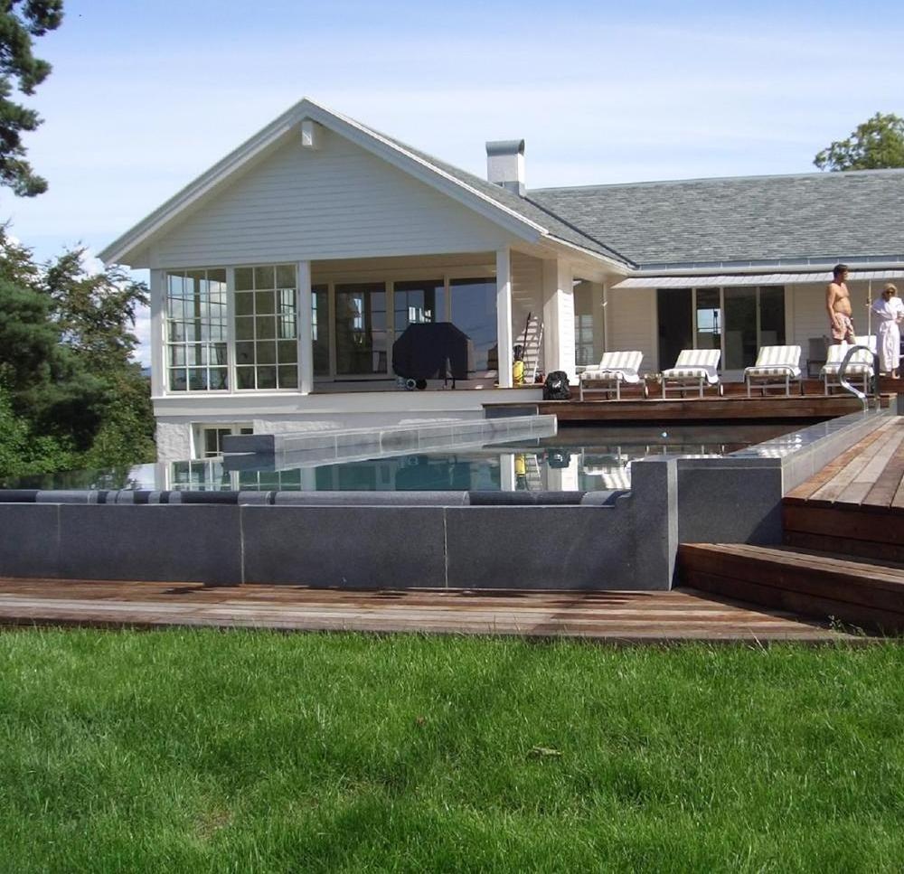 Natural Granite Swimming Pool Curbstone Cladding Nonslip Coping Stone With Bullnose