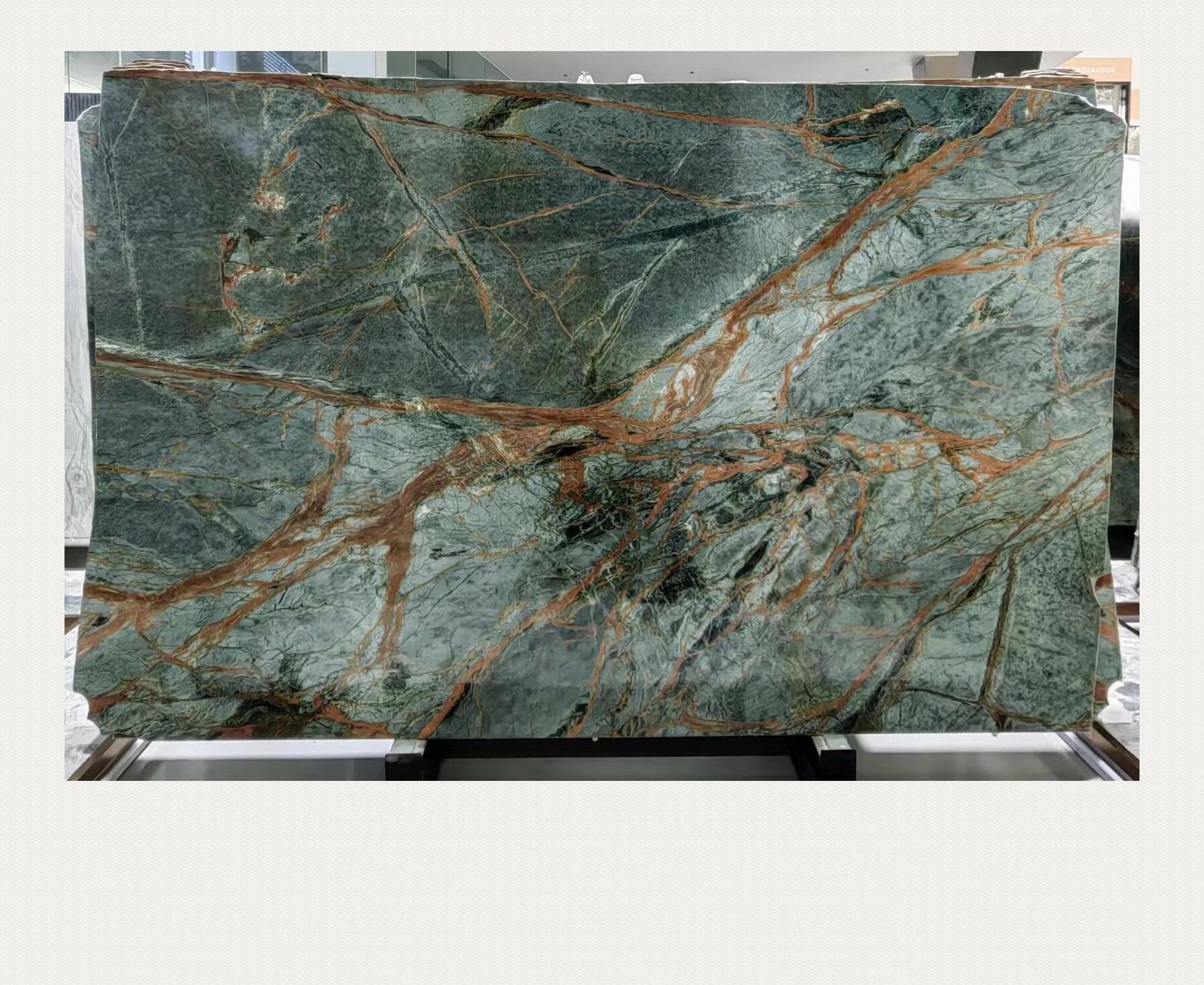 Faith Stone Polished Green Marble Slabs For Luxury house decorations