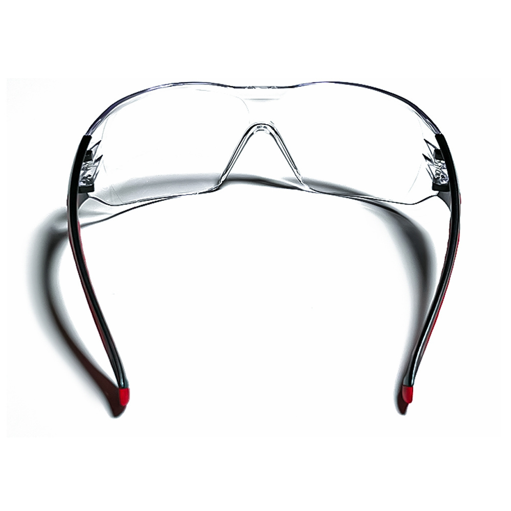 Transparent PC Wrap Around Design Impact Resistant Safety Glasses Anti-Fog Goggles