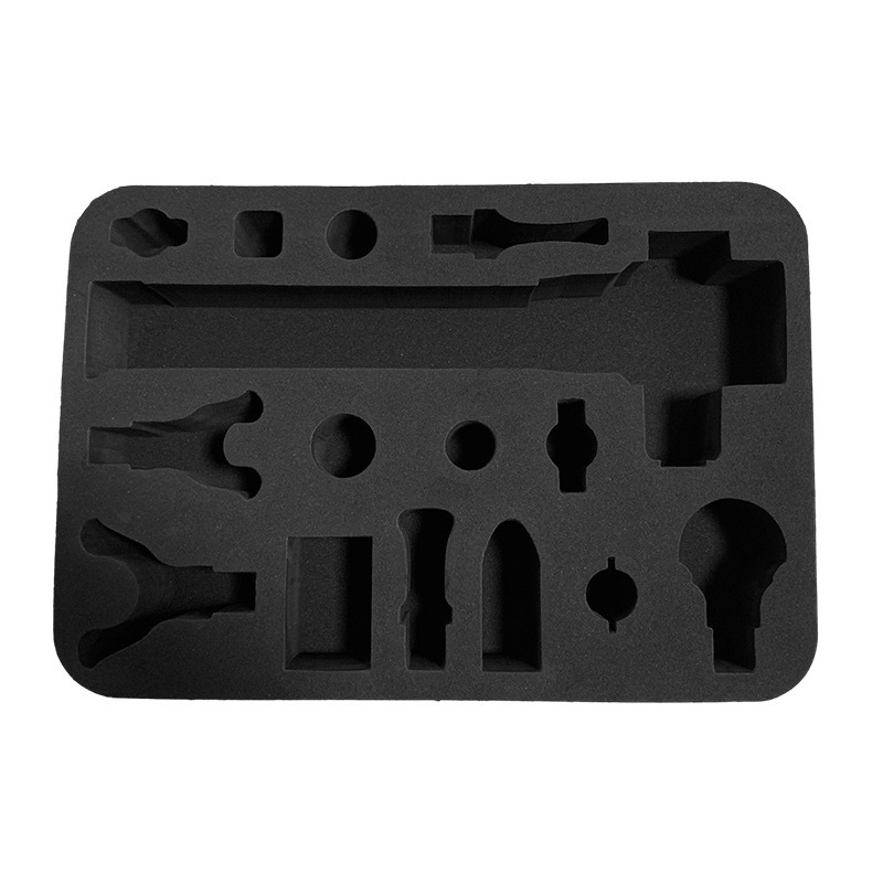 Custom Black EVA Molded Foam Tool Packaging EPE Sponge Organizer Laser Cutout Tray Insert