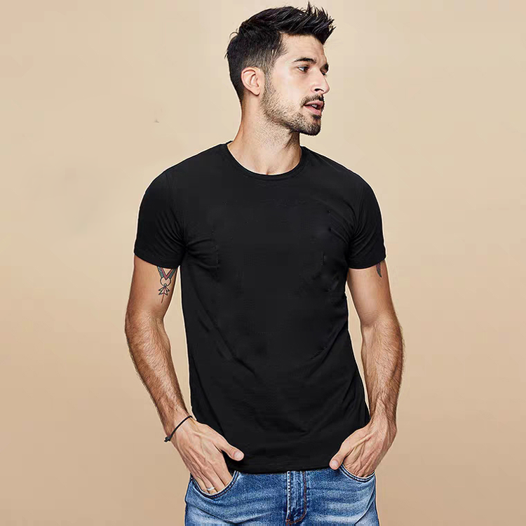 Wholesale Stock 180g 100% Cotton Tee Plain Oem Custom Embroidered Clothing Oversized Plus Size Men's Tshirts T-shirts T Shirt