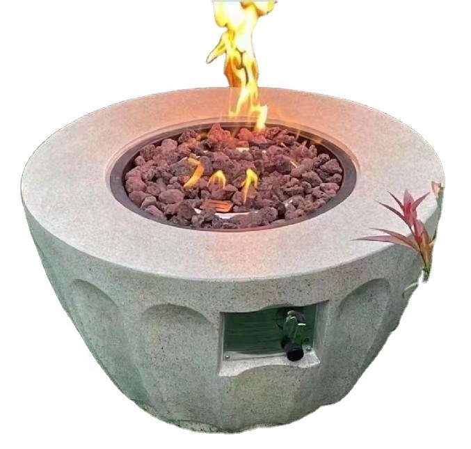 Garden Metal Firepit Backyard Round Gas Fire Bowl Wood Burning Corten Steel Outdoor Fire Pit