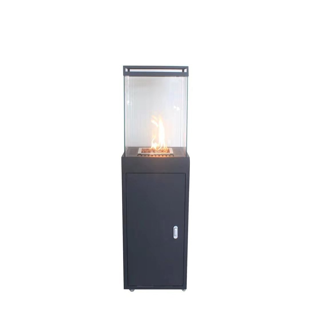 patio heater steel fire pit with real flame for outdoor use Natural Gas Fire Pits