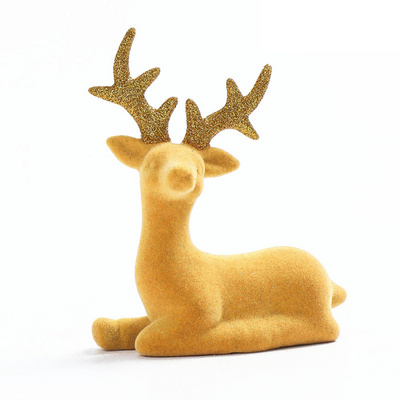 Hotsale handmade christmas reindeer ornament ceramic christmas reindeer